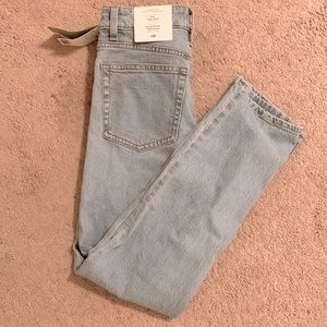 High Waisted Straight Leg Jeans